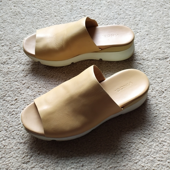 Vince wedge slide sandals - Picture 1 of 8